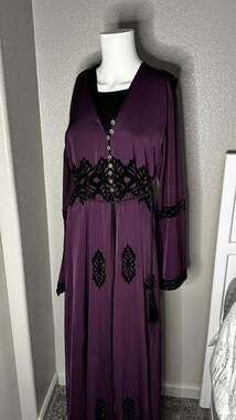 Duo Essence 2-Piece Abaya Purple Set